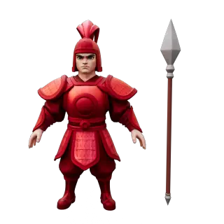 10-瘦士兵红版分材质 - 1