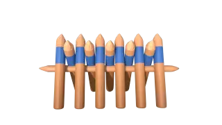 55-Props_262_FGH_木拒马 - 1