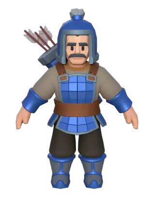 132-NPC_021_弓箭兵FBX - 1