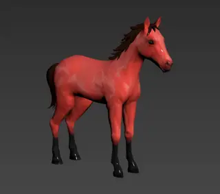 565-Mount_002_中年马_Fbx - 1