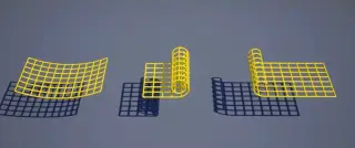 618-动画_003_网的卷曲展开和弯曲 - 1