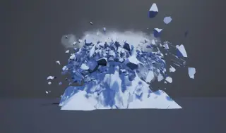 642-破碎_003_雪山山头爆破 - 1